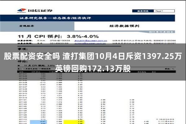 股票配资安全吗 渣打集团10月4日斥资1397.25万英镑回