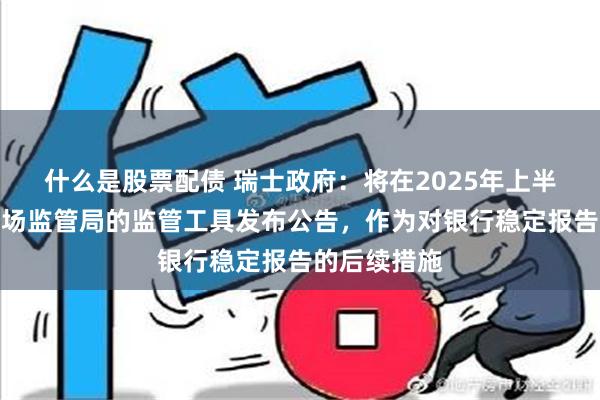 什么是股票配债 瑞士政府：将在2025年上半年就金融市场监管